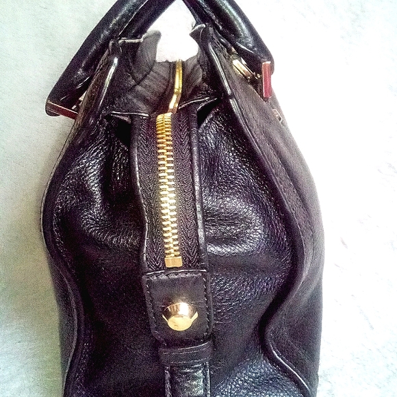 Michael Kors Black Pebbled Leather Tote Handbag - Picture 3 of 10